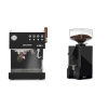 Ascaso Steel DUO PID PLUS, Black&Wood + Eureka Mignon Silenzio 55, BL black