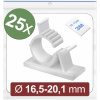 Quadrios 24CA448 úchytka samolepicí 24CA448 Průměr kabelového svazku (rozsah) 16.5 do 20.1 mm bílá 25 ks