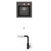 Alveus ATROX 10 SET kuchynský granit. drez so sifón. 40x50 + batéria SIROS Black ATROX10G91+SIROS91