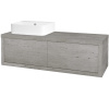 Dreja Umývadlová skriňa STORM SZZ2 120 (umývadlo Joy 3) - D01 Betón / D01 Betón / Levé