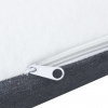 vidaXL Posteľ boxspring tmavošedá látková 200x200 cm - Sivá - 209445-67703