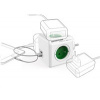 Rozbočovacia zásuvka 240V, CEE7 (vidlica)-POWERCUBE, 0.1m, ORIGINAL USB, zelená, POWERCUBE, 4 zásuv 8718444085973