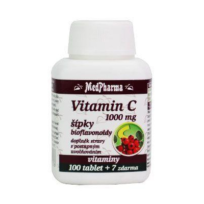 Vitamin C s šípky 1000mg 100+7tbl zdarma MedPharma