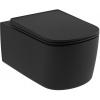 Kludi Resa S wc misa závesné bez oplachovacieho kruhu s vírivým splachovaním čierna matná 27WCW0139