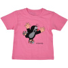 Moravská Ústredňa - Tričko Krtek, 86-94, korčuliar, bavlna, krátky rukáv, ružové