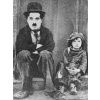 Plagát, Obraz - Charlie Chaplin and Jackie Coogan in The Kid, 30 × 40 cm