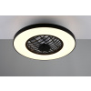 TRIO Reality R64462102 LINKÖPING Stropné svietidlo s ventilátorom D590mm SMD LED 45W/5600lm 2700-6500K čierna, diaľkový ovládač