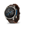 Smart hodinky GARMIN D2 Mach 2 - 47mm, AMOLED, Sapphire, Titanium, Oxford Brown Leather Band