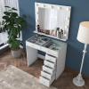 Casarredo MARANO toaletný stolík so zrkadlom, biela