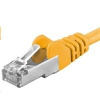 Premiumcord sp6asftp015Y Patch, CAT6a S-FTP, RJ45-RJ45, AWG 26/7, 1,5m, žlutý