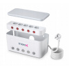 Napájacia lišta pre organizér káblov 5x AC + 4x USB Ineox LZO-1W - biela
