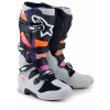boty TECH 7, ALPINESTARS (černá/světle šedá/oranžová fluo/gradient, vel. 43)