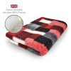 DRYBED Premium Vet Bed Patchwork červený 150 x 100 cm