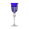 Bohemia Crystal Ručne brúsené poháre na víno Modrá 240ml (set po 2ks)