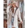 Jarná dámska parka béžovej farby TY4872, ty4872-XL XL