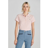 POLOKOŠEĽA GANT SLIM SHEILD CAP SLEEVE PIQUE POLO FADED PINK