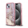 Guess PC/TPU Liquid Glitter Gold Stripe Zadný Kryt pre iPhone 15 Pro Max Pink 14533792