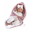 Llorens 74040 NEW BORN - žmurkacia realistická bábika bábätko so zvukmi a mäkkým látkovým telom - 42