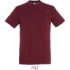 SOL's Collection Tričko Regent 150g, krátký rukáv, pánské COT25138037005-burgundy 2XL Burgundová