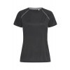 Tričko STEDMAN Active Team Raglan, Black Opal čierna, M