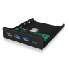 ICY BOX 60432 USB Hub 4 porty USB-A USB 3.1 Gen1 5 GBit/s černá