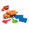 Dino Auto Tatra 148 sklápač oranžová plast 30cm + formičky 2ks, lopatka, hrabičky