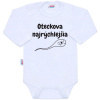 Body s potlačou New Baby Oteckova najrýchlejšia - 86 (12-18m)