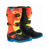 Topánky TECH 3S YOUTH, ALPINESTARS, detské (oranžová fluo/modrá/žltá fluo/čierna) 2024 Veľkosť: 34