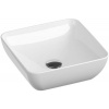 Ravak Uni umývadlo 38x38 cm štvorec pultové umývadlo biela XJX01138001