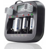 Nabíjačka Everactive NC-900U NC900U 9 V Ni-Cd Ni-MH EV-0NC0-0900-0U 6 9V (6F22), AA, AAA, C (R14), D (R20)