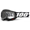 100 Okuliare ACCURI 2 100% Enduro Moto - čierne, číre dual plexi