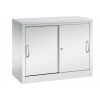 Kancelárska skriňa Acurado - Sideboard, posuvné dvere, 1000 x 400 x 720 mm, bledosivá