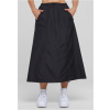 Ladies Ripstop Parachute Midi Skirt - black S