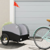 Vozík za bicykel, čierno sivý 45 kg, železo-ForU-94126