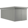 Plechový záhradný domček Biohort CasaNova 3x6 pravé dvere 300x600 cm sivý kremeň metalický