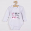 Body s potlačou New Baby 50% MAMIČKA + 50% OTECKO - 100% JA ružové - 50