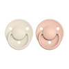 BIBS De Lux cumlíky z prírodného kaučuku 2ks - veľkosť 1 rôzne druhy ivory/blush
