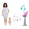 Mattel Barbie herní set povolání - Zubařka - černovláska