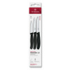 Victorinox 6.7113.34 Sada lúpacích nožov, 3-dielna, čierna