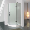 AQUATEK EXTRA P3 90cm sprchový kút pätuholníkový, profil chróm - sklo číre (62)