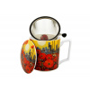 Porcelánový hrnček so sitkom a krytom Maky 450 ml