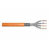 Digitus DK-1743-VH-050 síťový kabel Oranžová 50 m Cat7 S/FTP (S-STP), 1200 MHz Dca (EN 50575), AWG 23/1