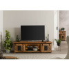 Bighome - TV stolík z mangového / recyklovaného dreva 180x55x50 prírodne lakovaná IRON LUX