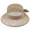Fiebig - Headwear since 1903 Slamený plášť s béžovou stuhou - Fiebig Veľkosť: 57 cm (M)