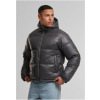 Shiny Puffer Jacket With Hood - magnet S
