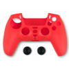 Spartan Gear Controller Silicon Skin Cover and Thumb Grips - Red PS5