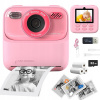 Mini termálna tlačiareň TLAČ pre deti + 13 roliek + karta 8 GB fotoaparát