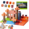 MAGNETICKÉ STAVEBNÉ BLOKY MINECRAFT LES LOGICKÁ HRAČKA 100 DIELOV