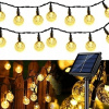 Solárna lampa, biela, 950 cm, 1 ks. (SOLÁRNE ZÁHRADNÉ GARLANDY SOLÁRNE LAMPY 50 LED ŽIAROViek NA BALKÓN 9,5M)