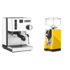 Rancilio Silvia E, biela + Eureka Mignon Specialita, CR yellow